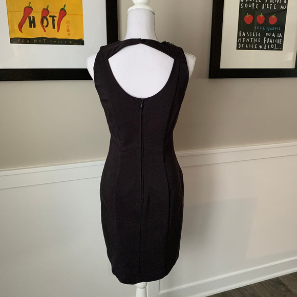 H&M Charcoal Jewel Neck Sleeveless Sheath Dress - Picture 6 of 8